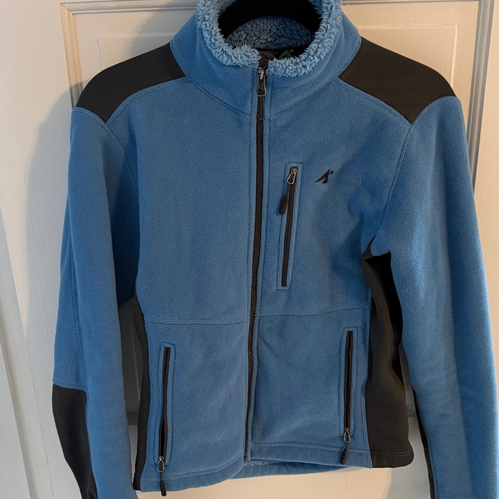 Woman’s Blue and Black Fleece Jacket